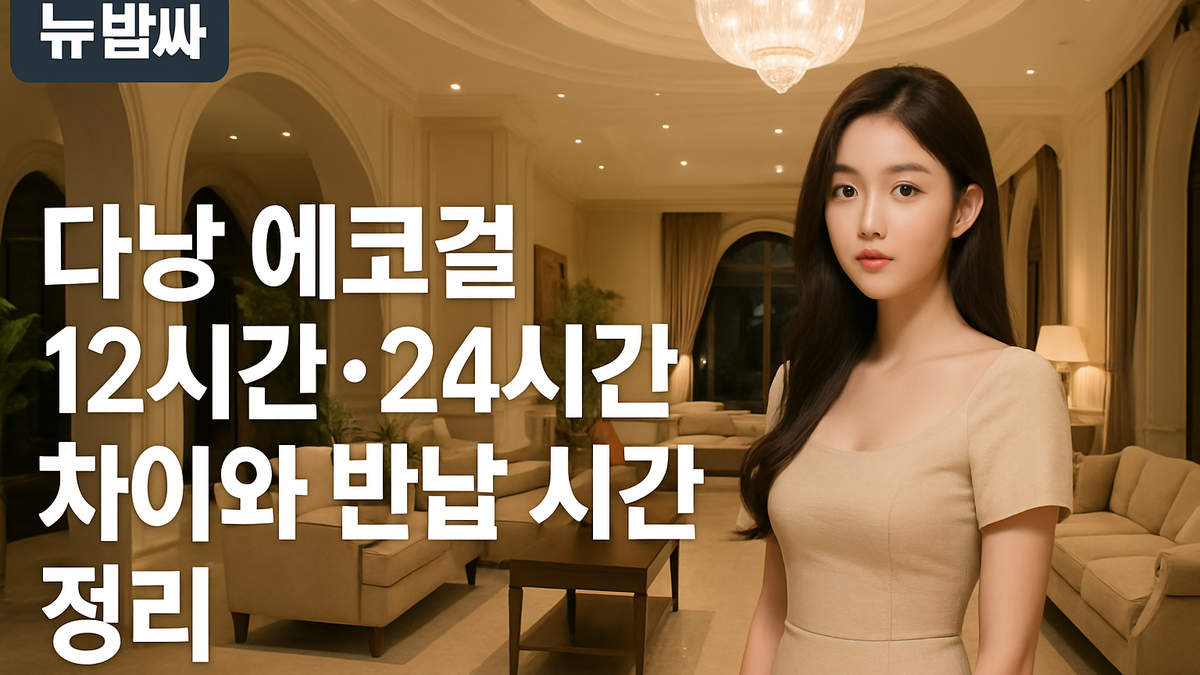 다낭 에코걸 12시간·24시간 차이와 반납 시간