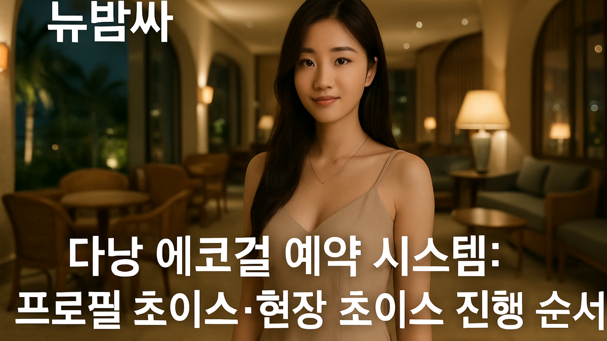 다낭 에코걸 예약 시스템 프로필 초이스·현장 초이스 정리