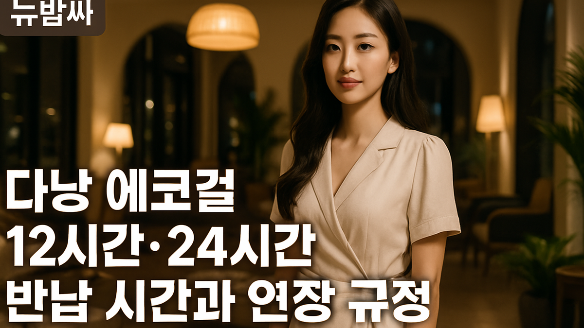 다낭 에코걸 12시간·24시간 반납시간과 연장 규정