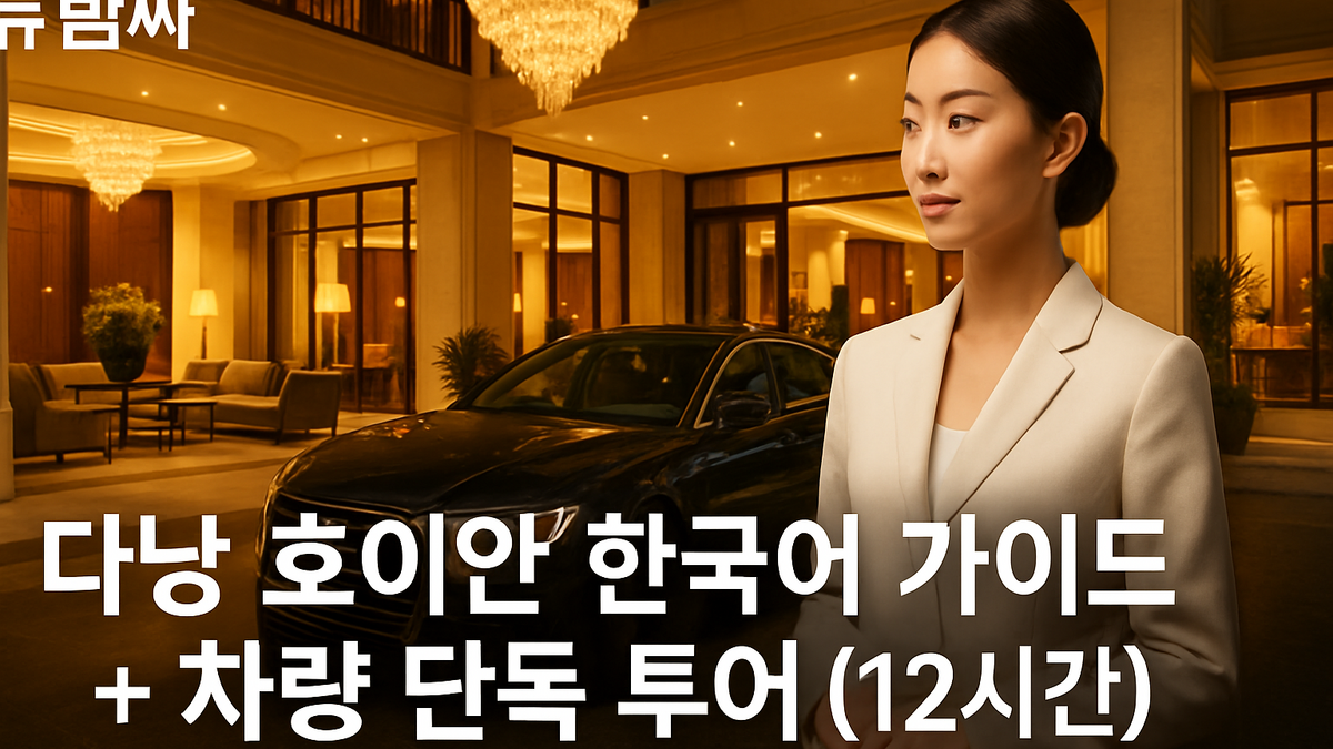 다낭 호이안 한국어 가이드 차량 단독 투어 12시간 정리