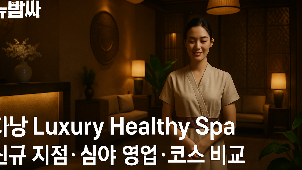 다낭 Luxury Healthy Spa 심야 영업·코스 비교